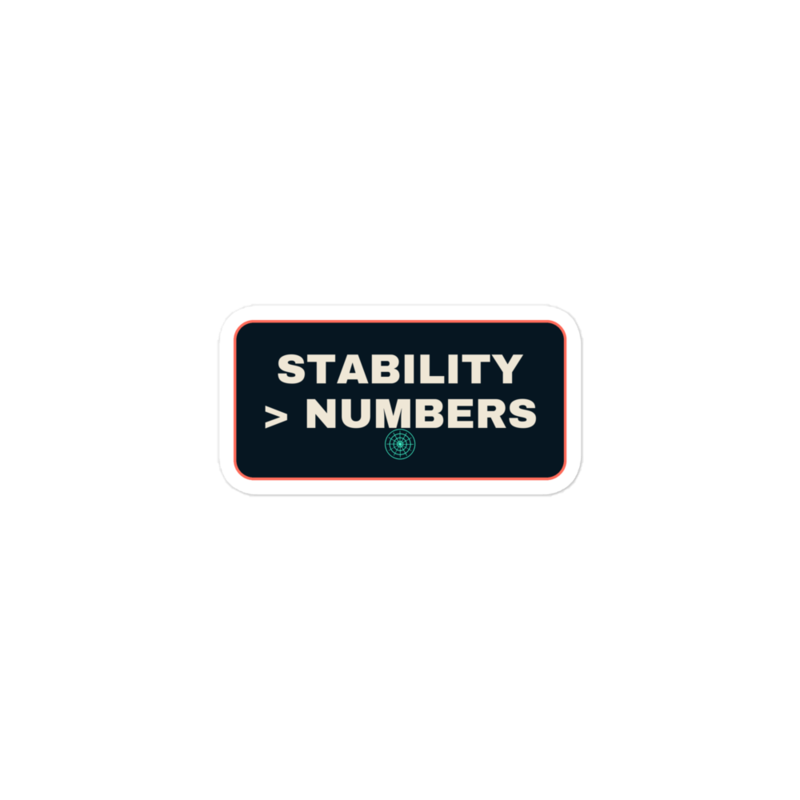 STABILITY > NUMBERS Sticker mockup