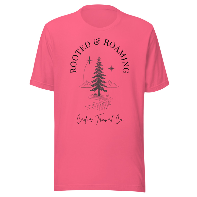 Rooted & Roaming Tee – 2XL, Charity Pink