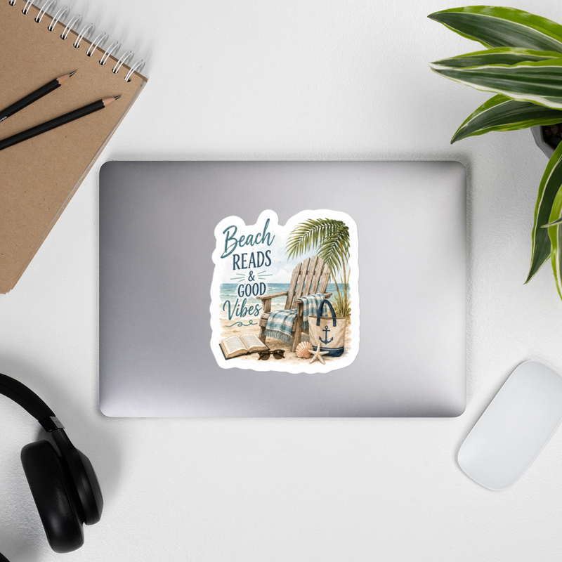 Beach Reads Kiss-cut vinyl decals