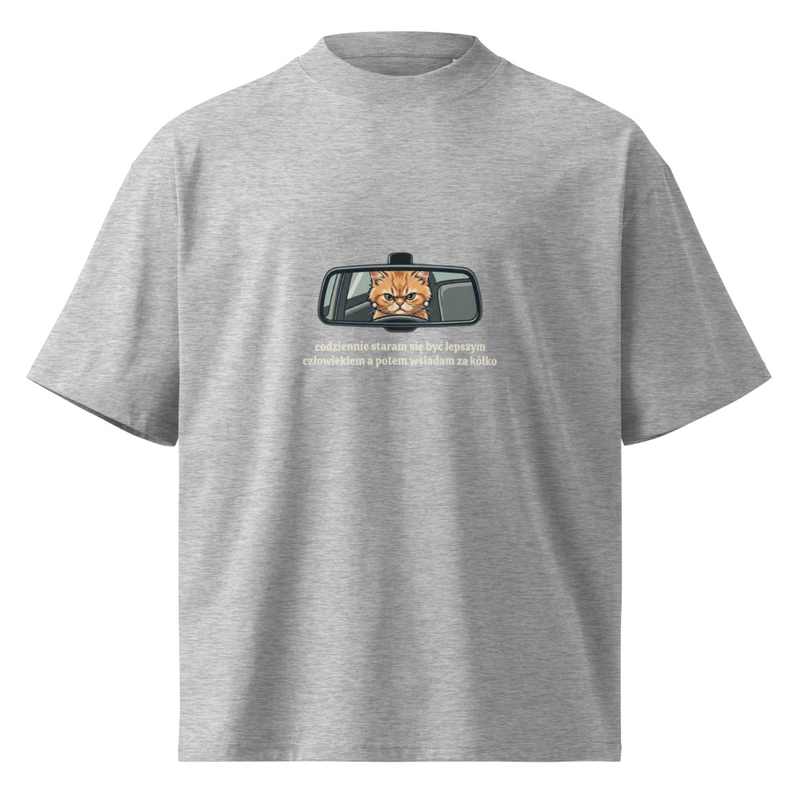 Koszulka: „Drogowe Zen” - kolor Heather Grey