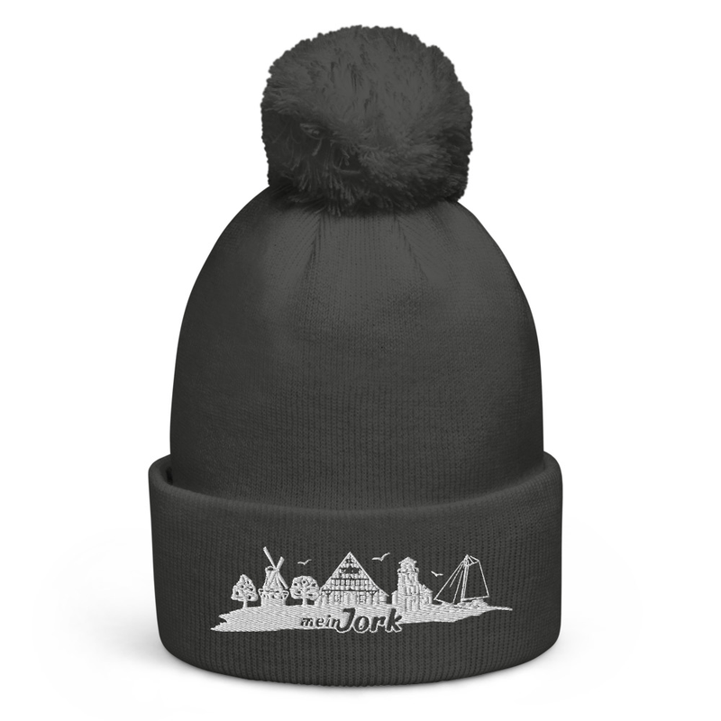 Bommelmütze Weißes Logo