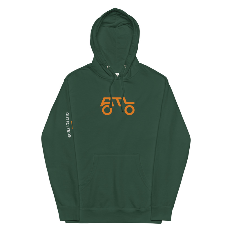 Unisex midweight hoodie (FRONT/REAR)