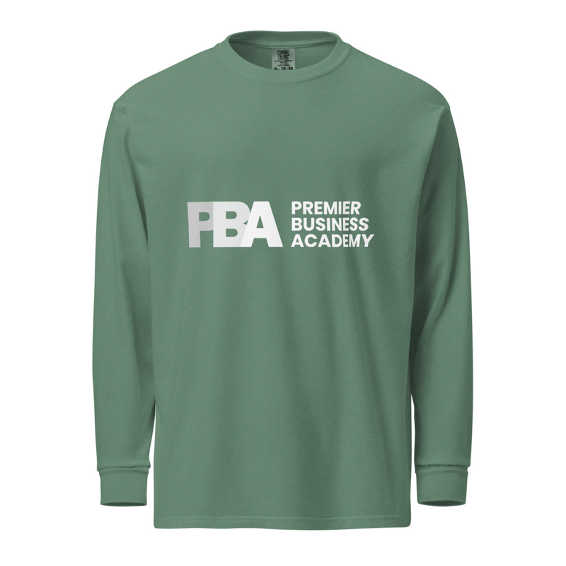 PBA Garment-Dyed Heavyweight Long Sleeve Shirt – XL, Light Green