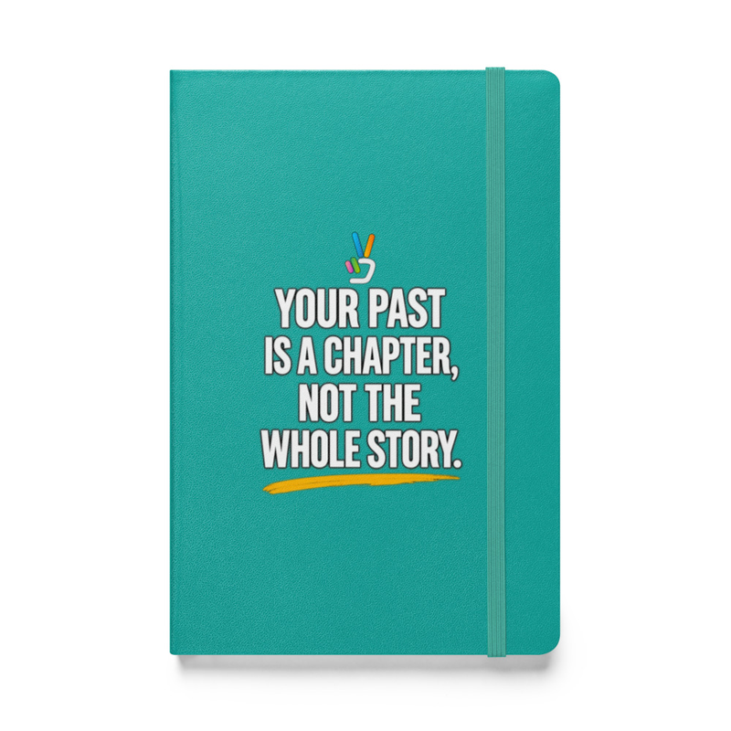 Your Past Is a Chapter Notebook – 5.5″×8.5″, Turquoise