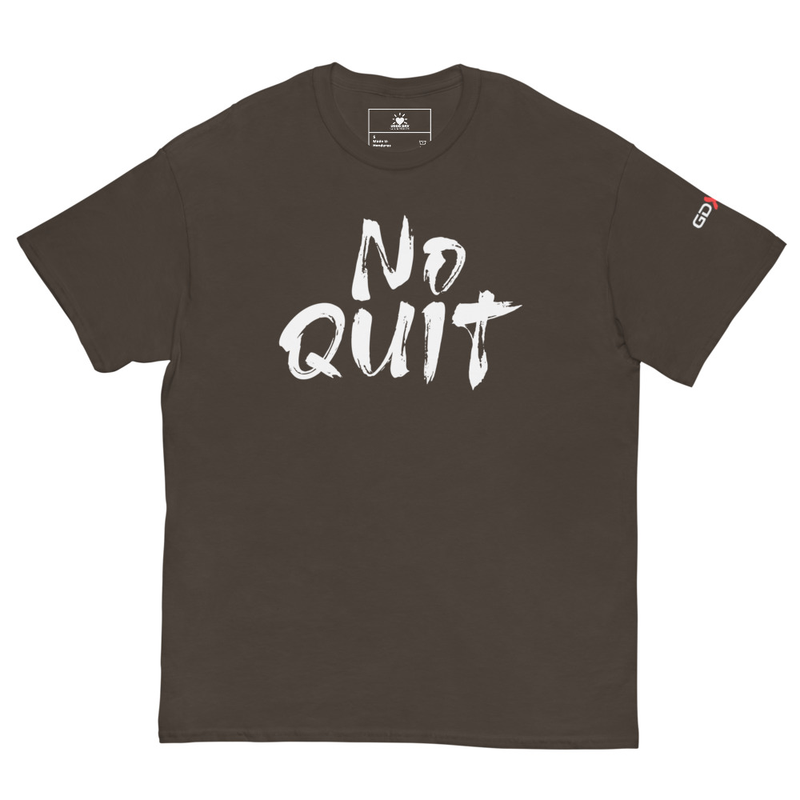 "No Quit" GDXFit Shoulder Unisex Classic Tee (shoulder logo)