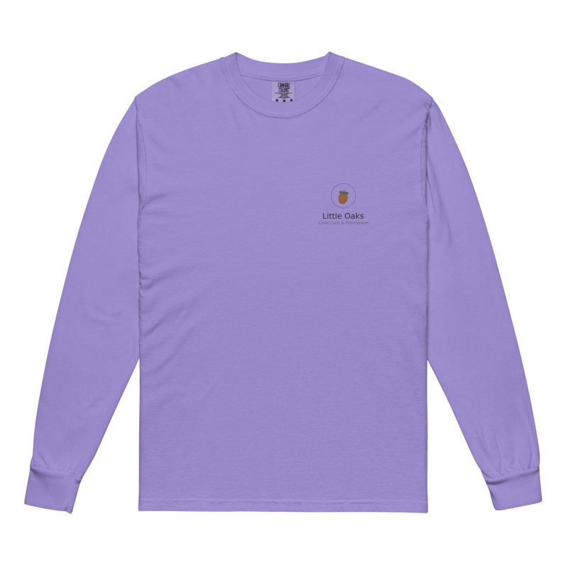 Garment-dyed heavyweight long-sleeve shirt