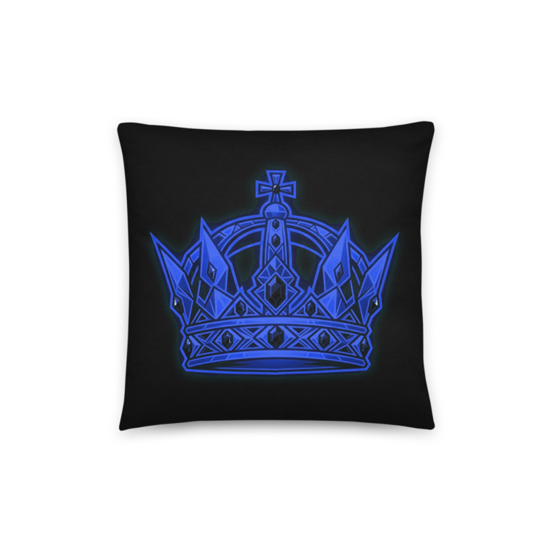 Uncle Benny ® Cotton Pillow Neon Blue EST. 2020