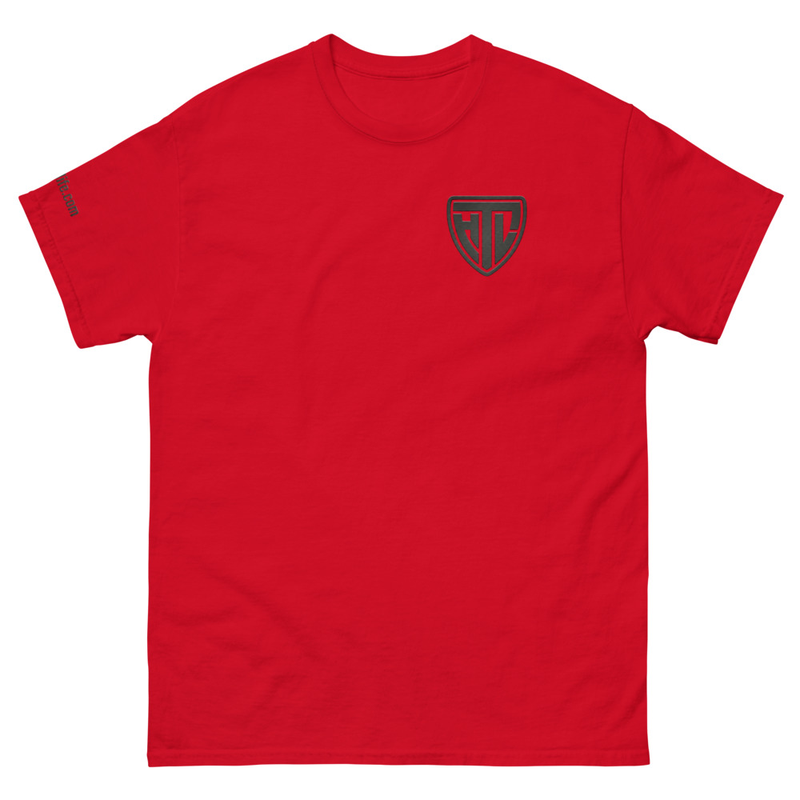 Unisex Black HTL Logo Tee – S, Red