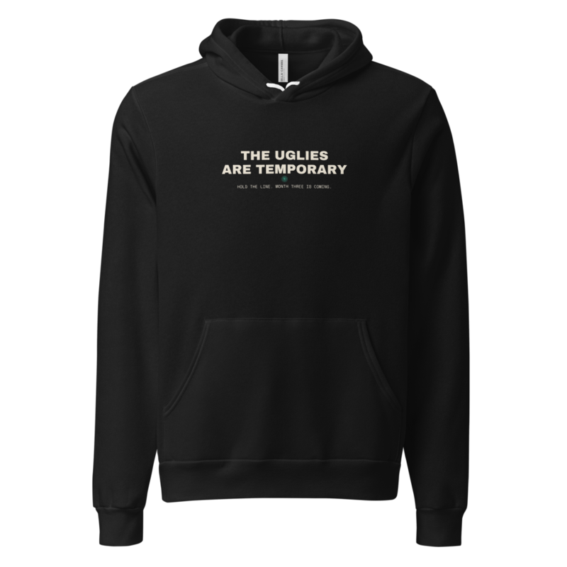 THE UGLIES ARE TEMPORARY Hoodie mockup