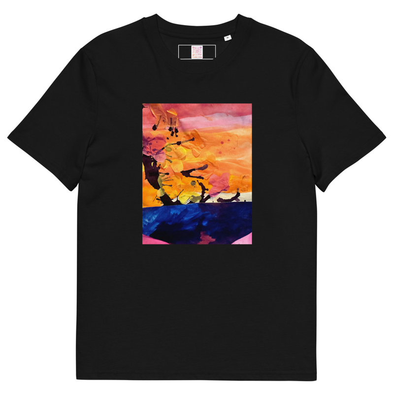 The Cherry Blossom - Unisex organic cotton t-shirt – M, Black