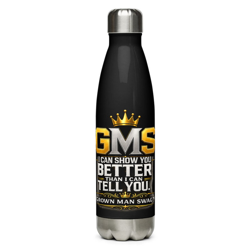 Grown Man Swag™ Signature Premium Stainless Steel Water Bottle | Confidence • Style • Respect