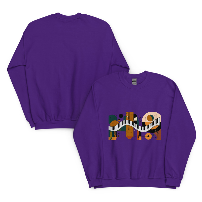 Abstract Piano Unisex Sweatshirt