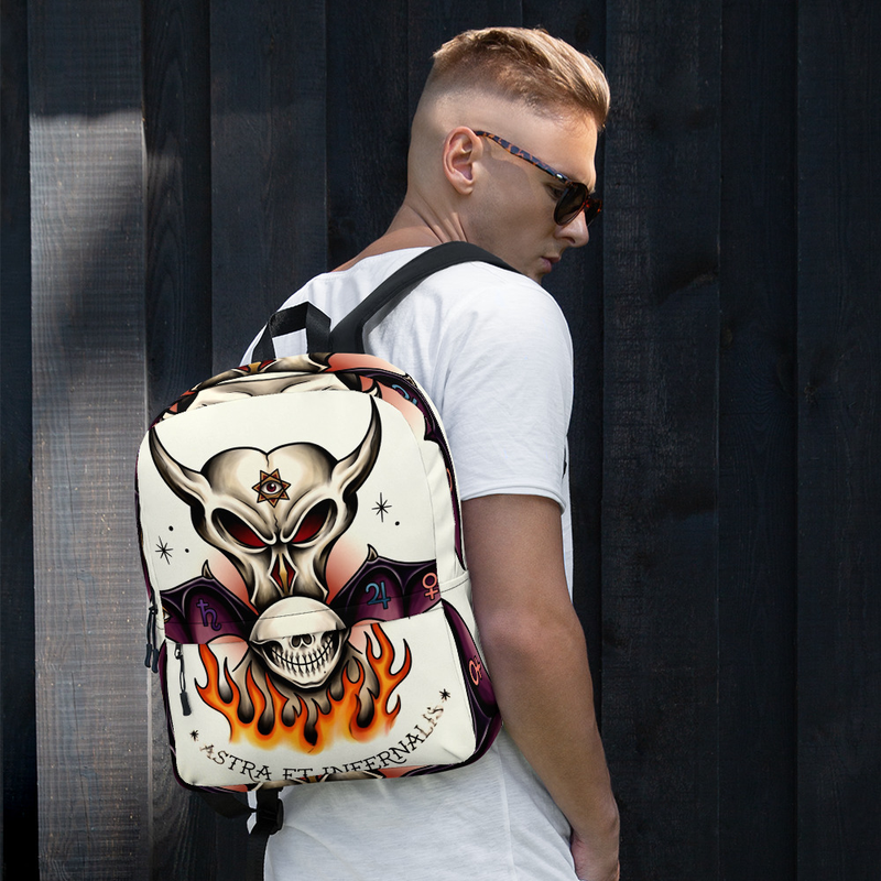 Utility backpack - tattoo flash design