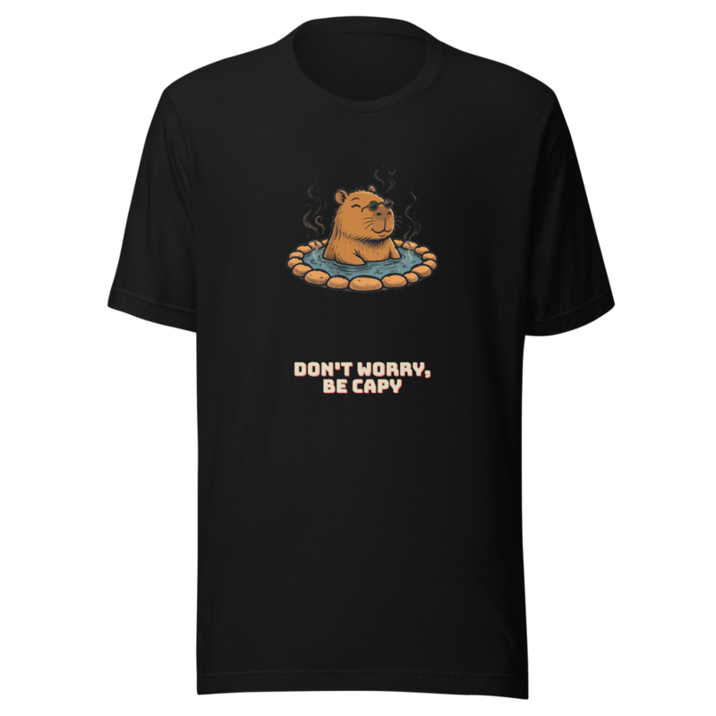 RetroPuns — Don't Worry Be Capy Tee