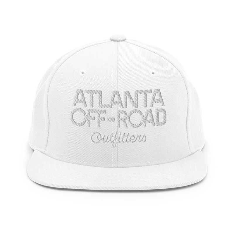 Snapback Hat  (Rear Brand Mark) - WHITE LOGO – Image 3