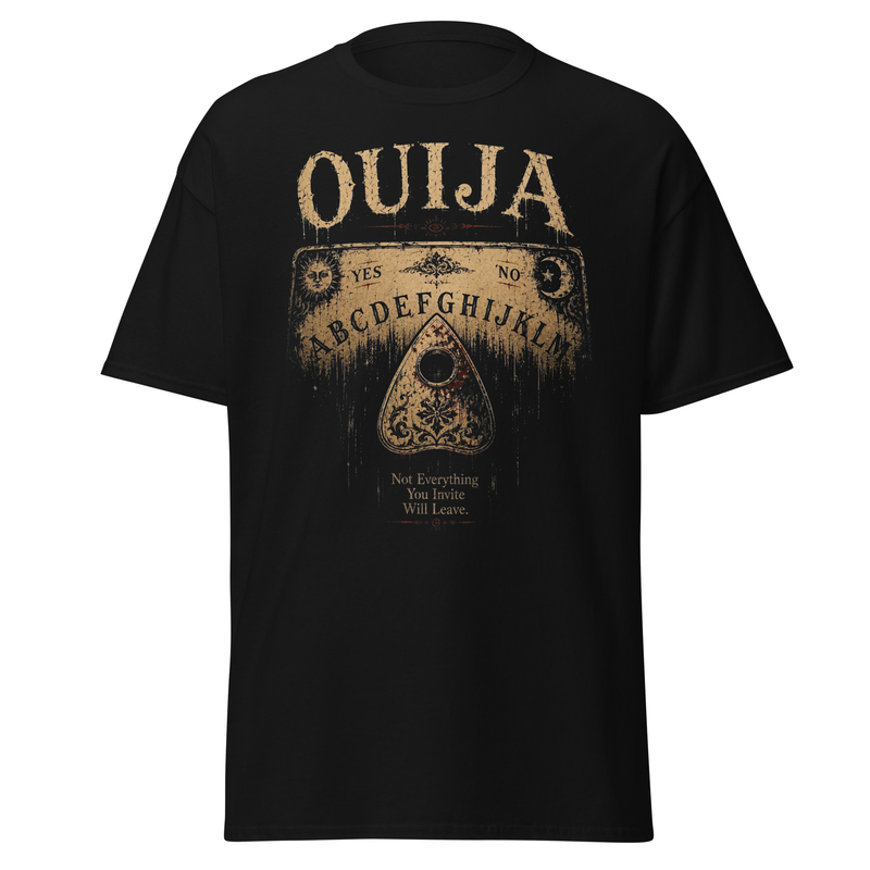 Vintage Ouija Board Horror T-Shirt | Gothic Paranormal Halloween Apparel