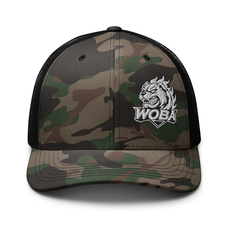 Camouflage trucker hat