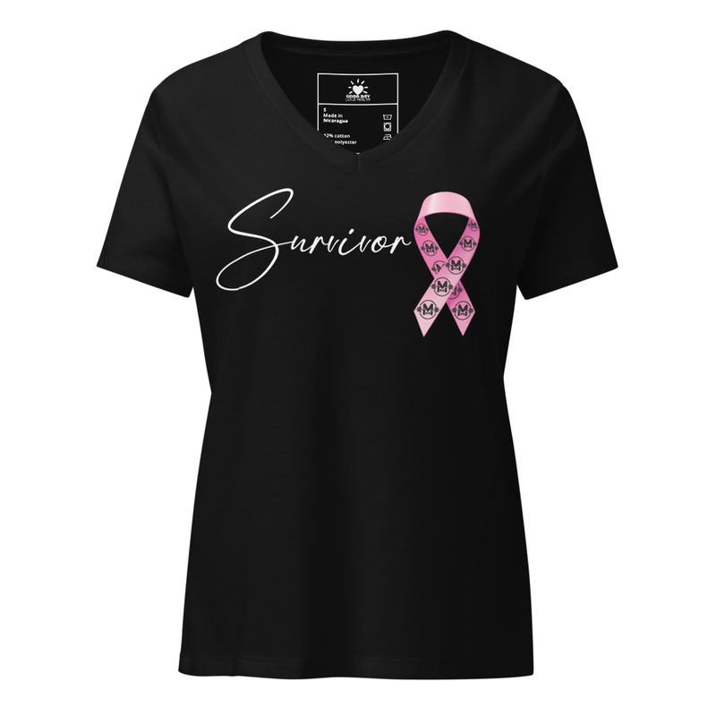 "Survivor" Women’s relaxed V-neck T-shirt (Colors)
