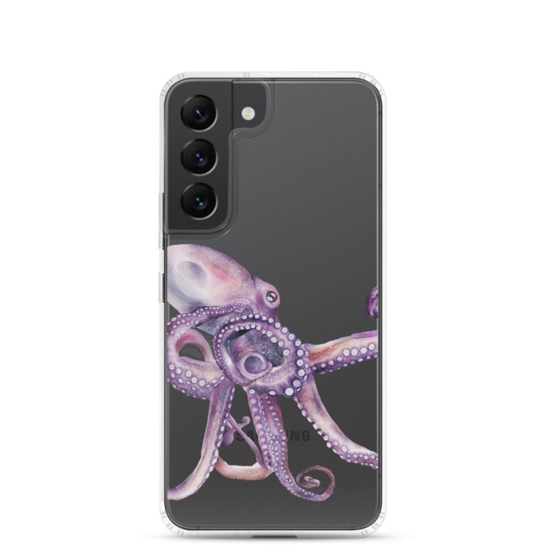 Watercolor Octopus Clear Case for Samsung® – Samsung Galaxy S22