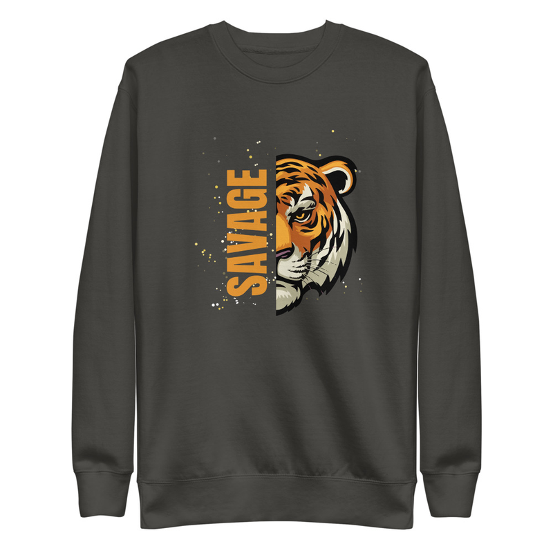 Savage - Premium Sweatshirt – S, Vintage Black