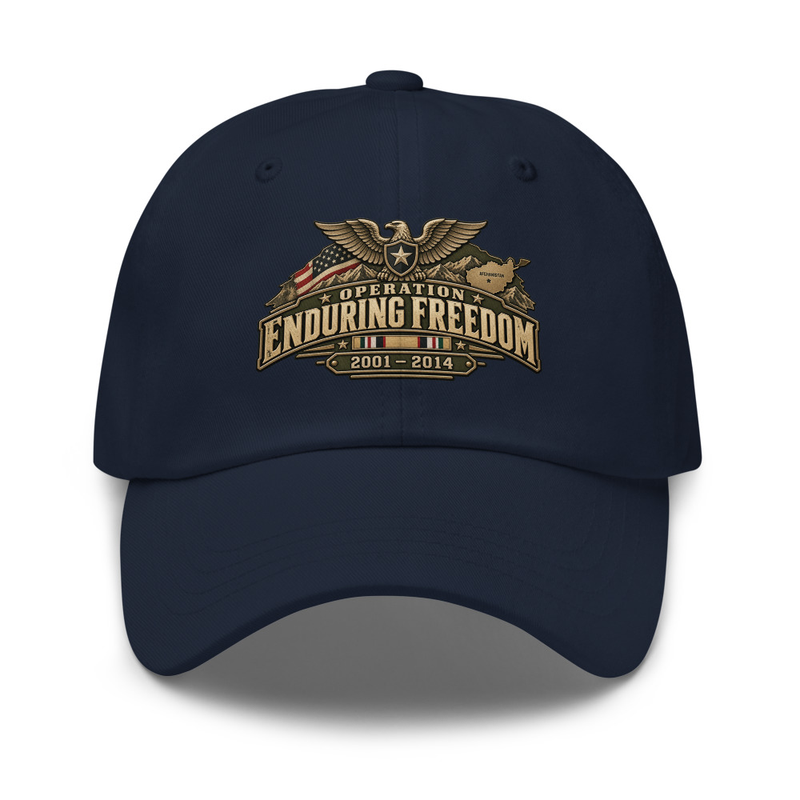 Enduring Freedom Veteran Cap – One size, Navy