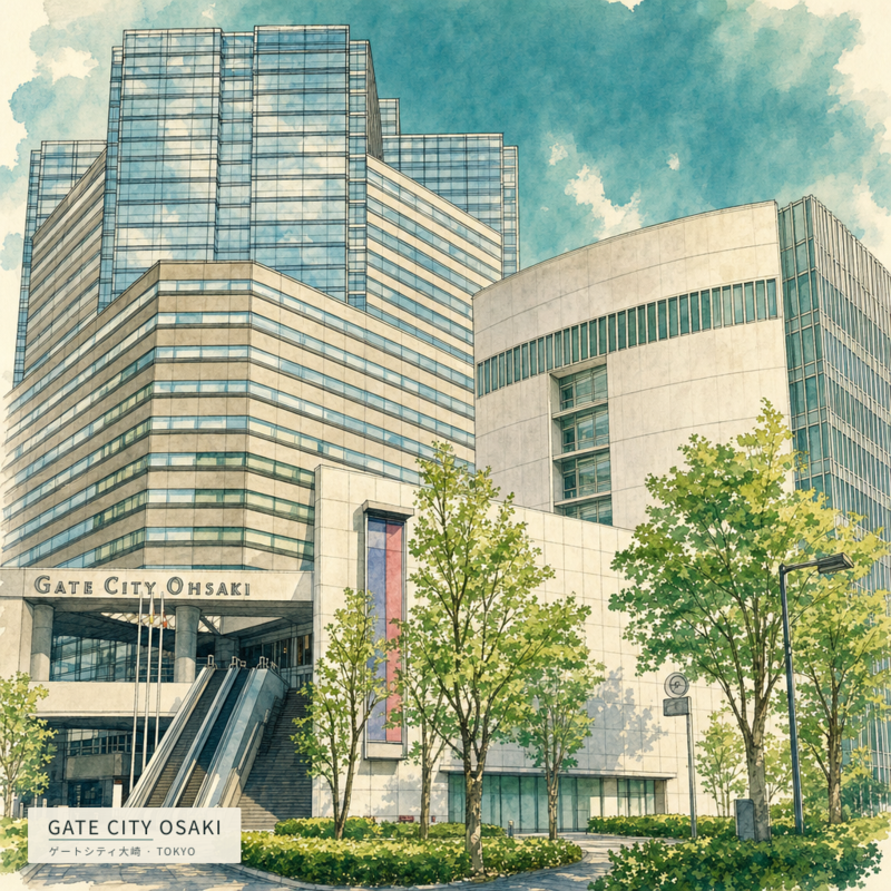Gate City Osaki(ゲートシティ大崎)のアートワーク