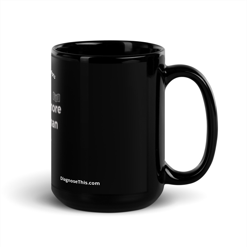 Black Glossy Mug – 15 oz, Black