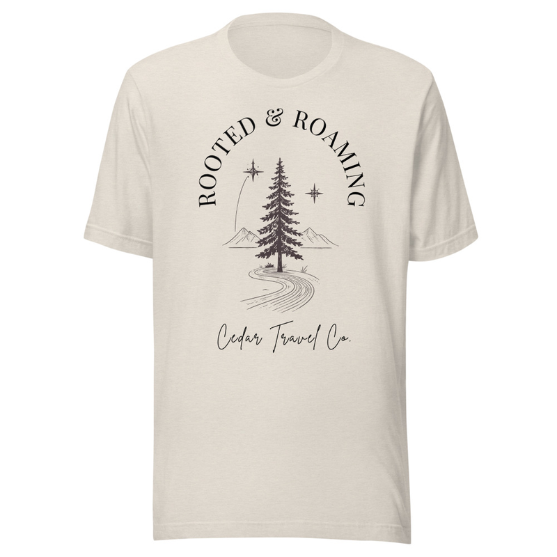 Rooted & Roaming Tee – 2XL, Heather Dust