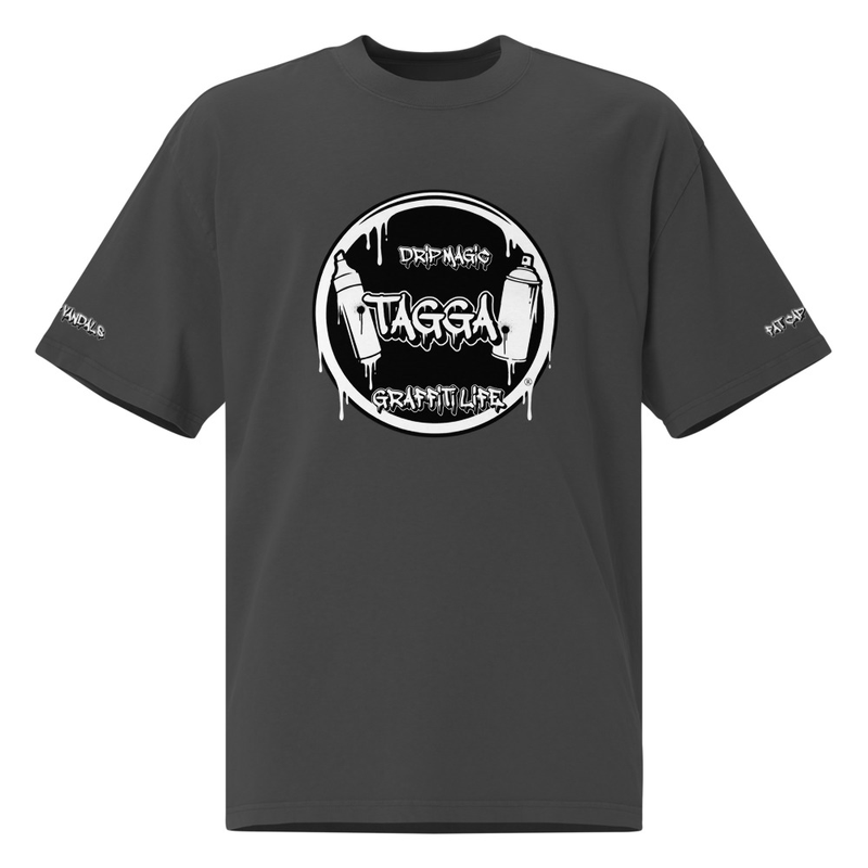 TAGGA / FAT CAP VANDALS Oversized faded t-shirt