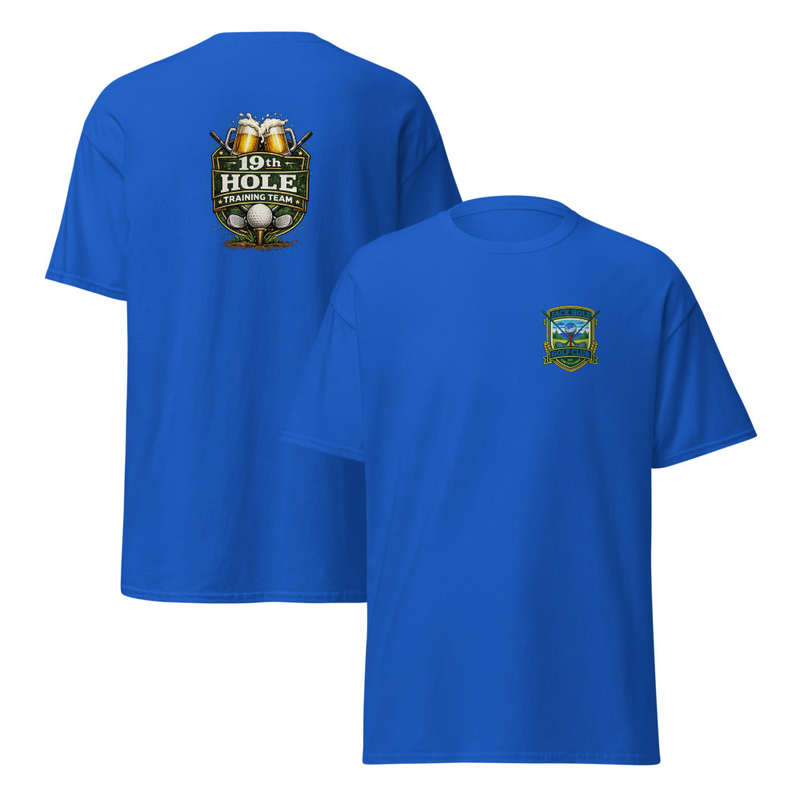 19th Hole Training Team Unisex classic tee – S, Royal
