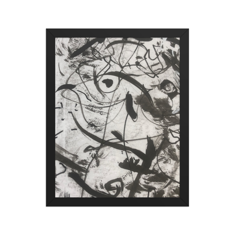 Perceptual Field 0142 – Something Looking Back – Framed Print