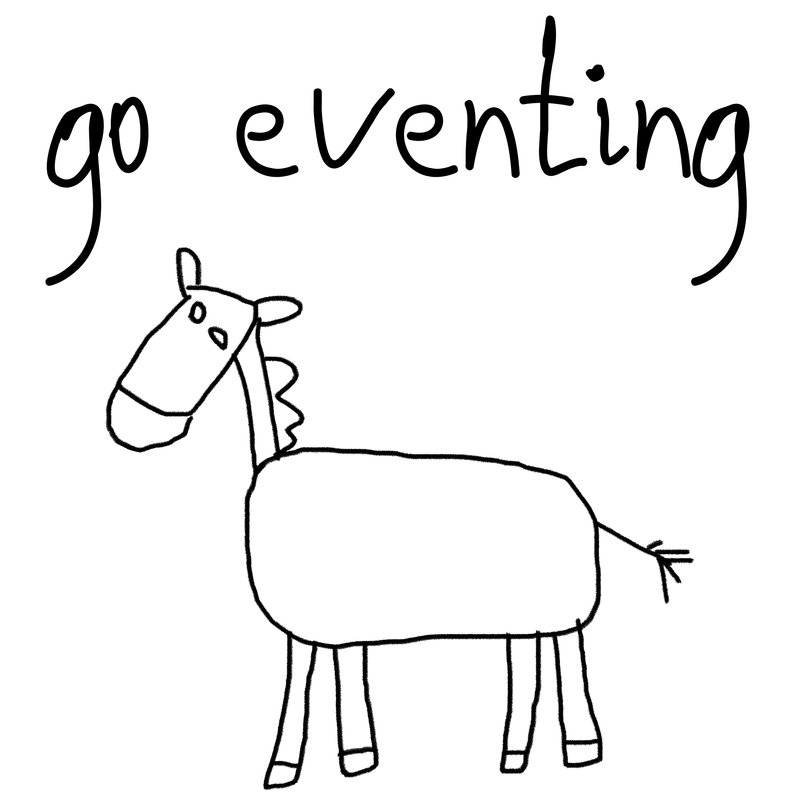 Stick Horse Go Eventing Vinyl Sticker view 2