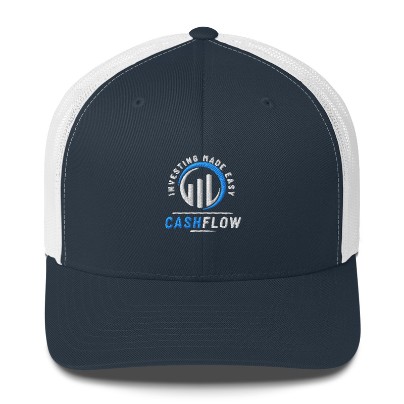 Cashflow Investing Inc Hat v.1 – One size, Navy/ White