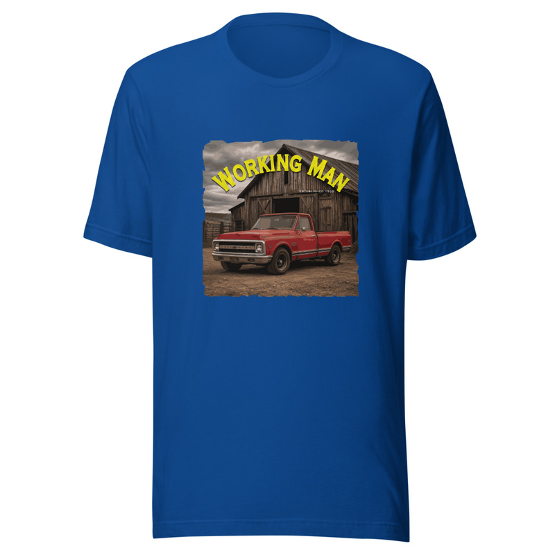Working Man Unisex t-shirt – XL, True Royal