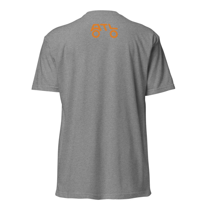 WORDMARK FRONT (BRAND MARK REAR) - ORANGE – XL, Dark Heather Gray