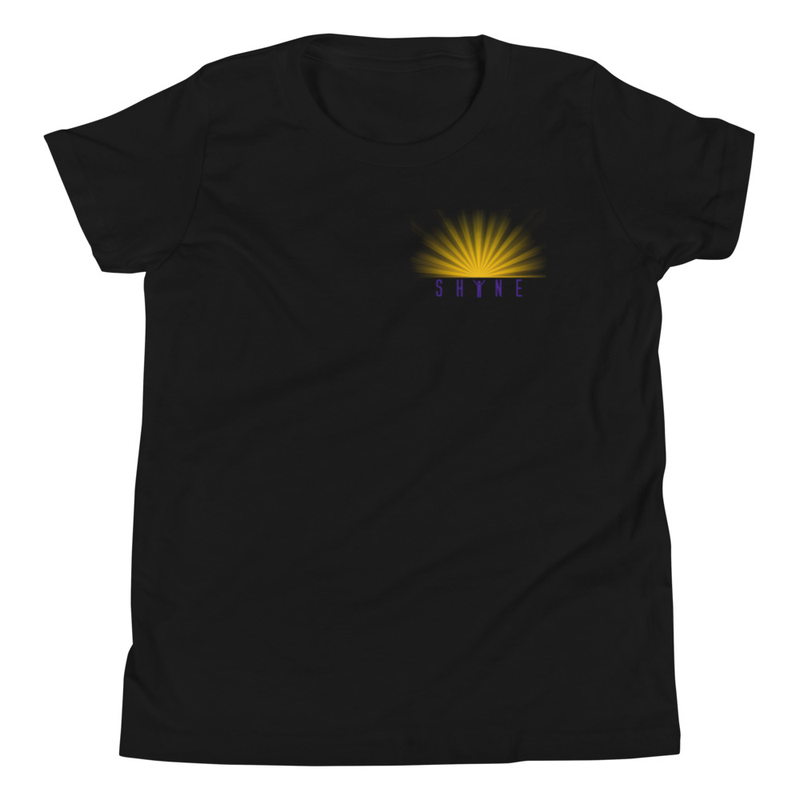 SHINE T-shirt - Youth – S, Black