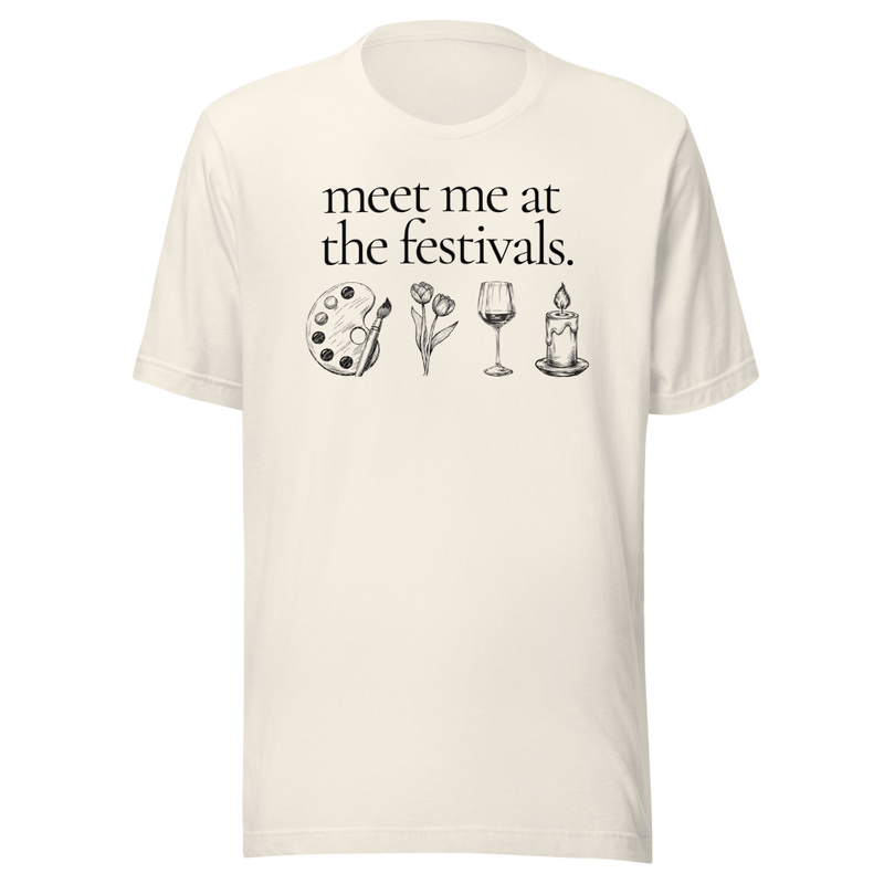 Festivals Tee – XS, Vintage White