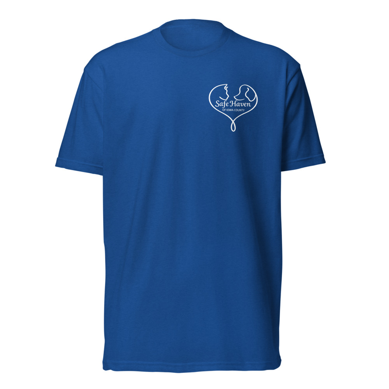 SHIC - Paw Print T-Shirt - Unisex – XL, Royal