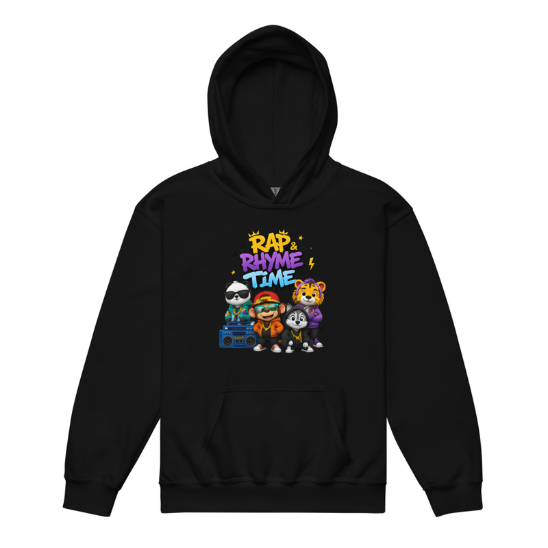 Rap & Rhyme Time Boombox Youth Hoodie