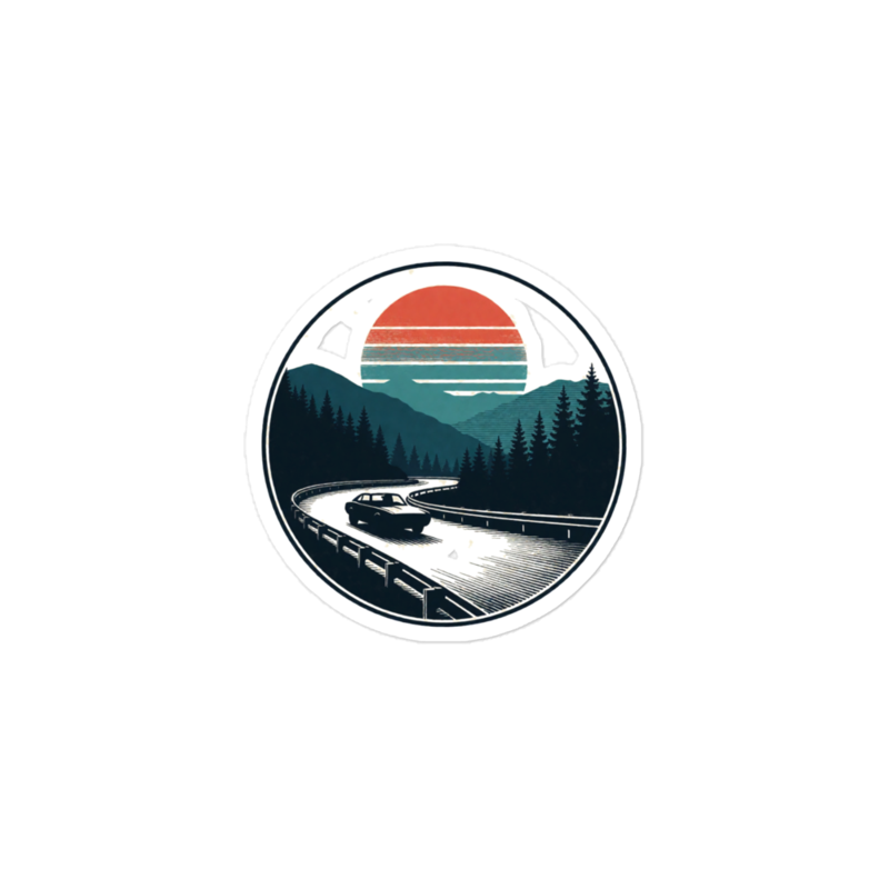 Touge Division Sticker mockup