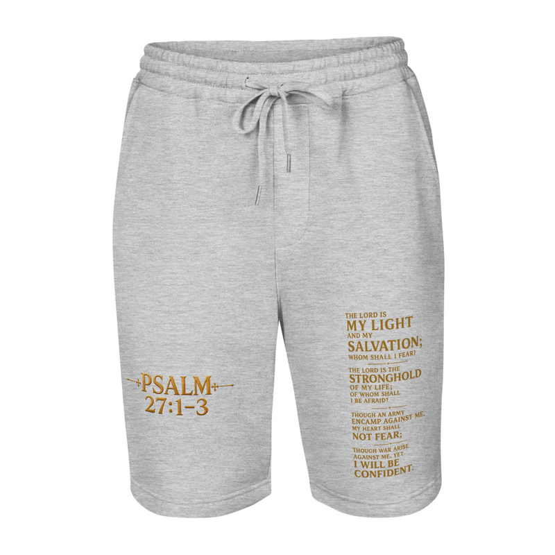 Psalms 27 1-3 Fleece Shorts — image 5