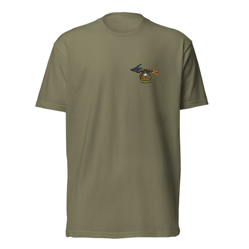 UP Golf Fireworks 250 Unisex Fitted T-Shirt - Next Level 6210 – XS, Military Green