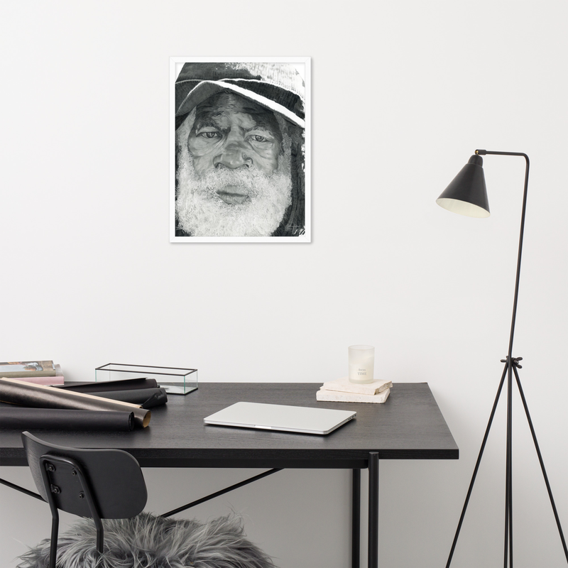 Under the Framed Print – 18″×24″, White