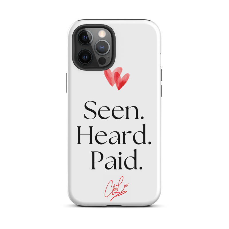 Seen. Heard. Paid. Iphone Case – iPhone 12 Pro Max, Matte