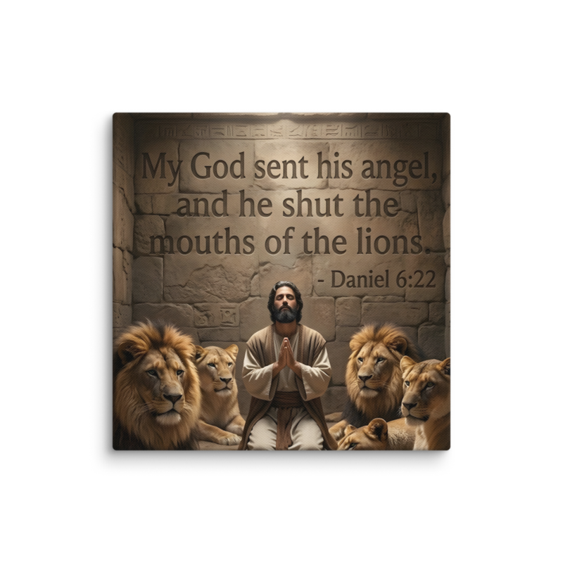 Daniel in the Lions Den — Canvas