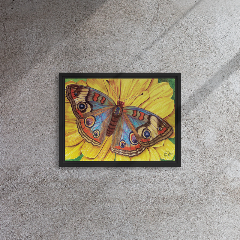 On The Wings of Love Framed canvas