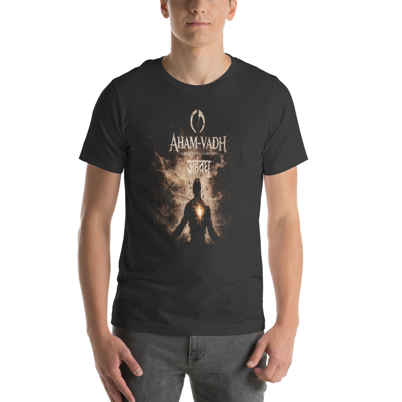 Aham-Vadh (Slaying the illusion of "I") - Unisex t-shirt / Dark Grey / XS