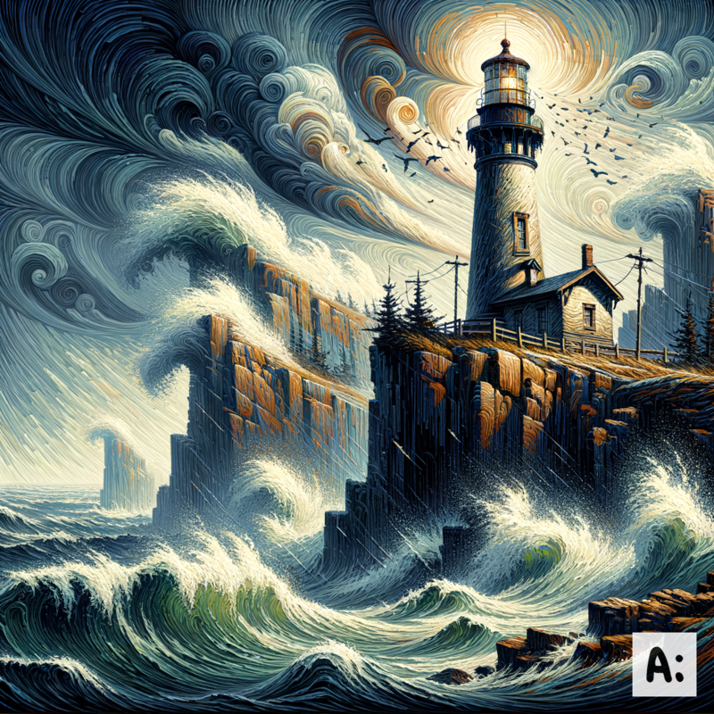 Lighthouse Storm view 2