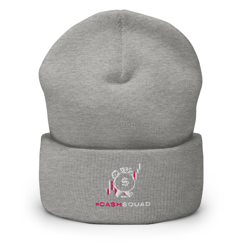 #CashSquad Beanie v.2 – One size, Heather Grey