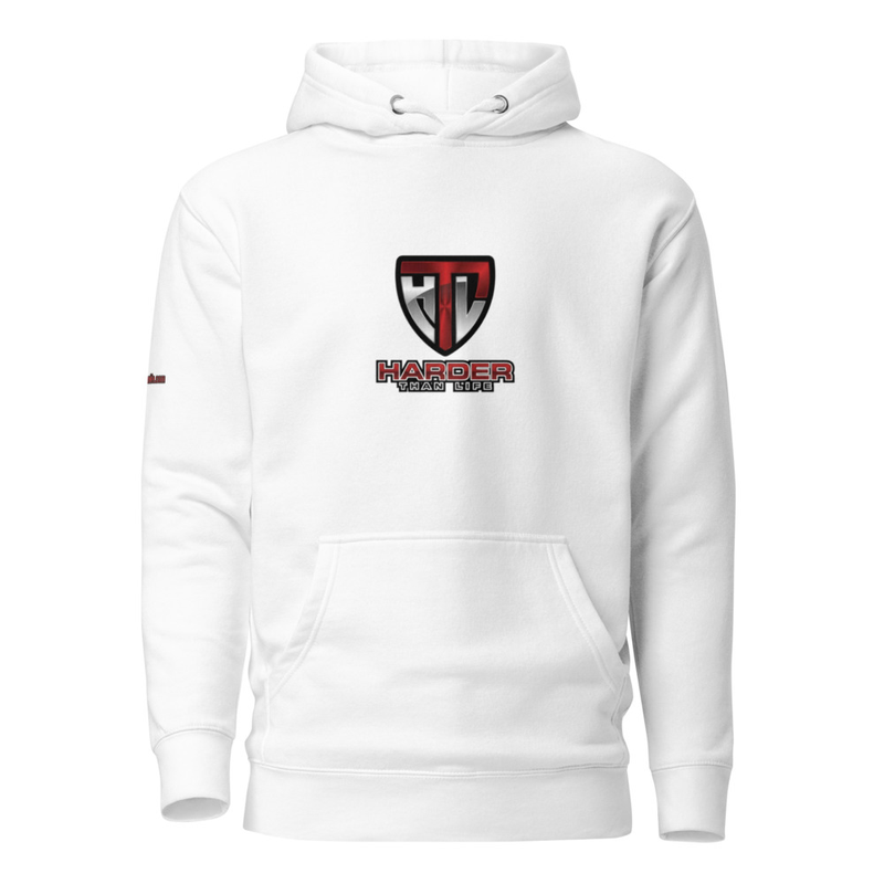 Unisex Basic HTL Logo Hoodie – XL, White